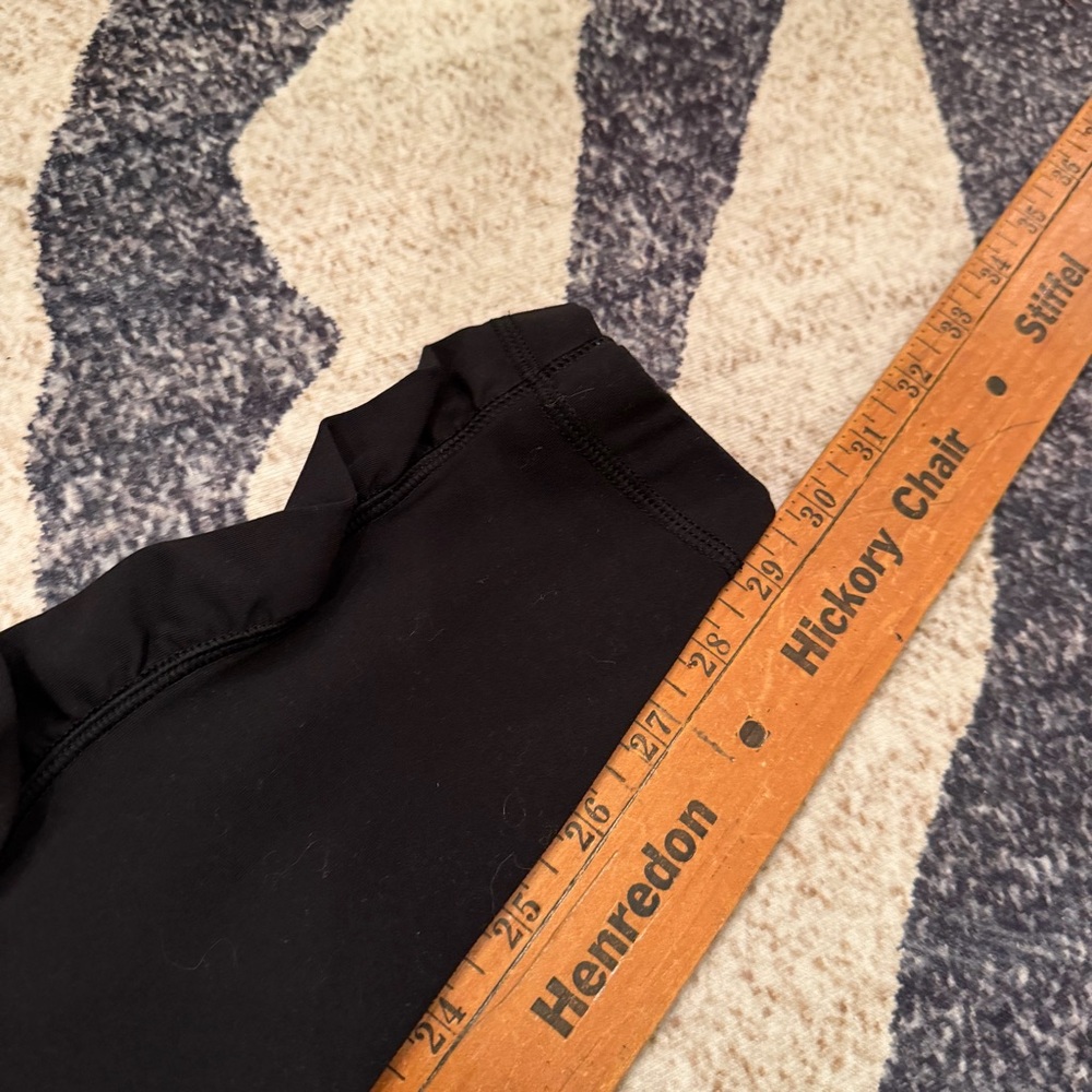 Lululemon Leggings Womens 4 Black High Rise Side Pockets Ruched Running EUC - Picture 3 of 3